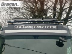 To Fit 2013+ Volvo FH4 Globetrotter Standard Roof Light Bar Black Steel  + LED Spot Light Bars