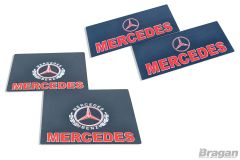 4pc Set UV Rubber Mercedes Front and Rear Mudguards