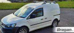To Fit 2010 - 2015 Volkswagen Caddy SWB Metal Roof Rails + Cross Bars + Load Stops