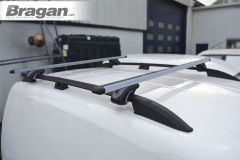 Roof Rails BLACK + Cross Bars SILVER For Opel Vauxhall Combo E 2019+ SWB