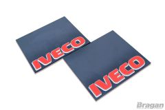 2pc Pair UV Iveco Rear Mudguards 60x50cm - Red