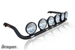 Roof Bar + LEDs + Spot Lamps For Volvo FH4 2013 - 2021 Globetrotter XL BLACK