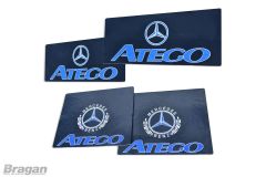 4pc Set UV Rubber Mercedes Atego Front and Rear Mudguards