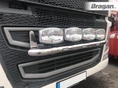 Grill Bar + White LEDs x3 + Spots x4 For Volvo FH4 2013+