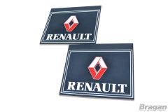 2pc Pair UV Rubber Renault Rear Mudguards