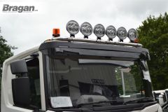 Roof Light Bar + LEDs + Round Black Spots For Scania New Generation P, G & XT Series