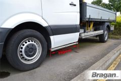 Step Bars + White LEDs For 2017+ Volkswagen Crafter SWB Chassis Cab
