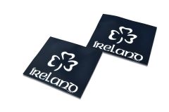 2pc Pair UV Rubber IRELAND Print Rear Mudguards 60x50cm