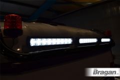 Roof Light Bar Black Steel + LED Spot Light Bars For Renault T Range Long Haul