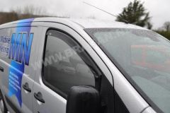 To Fit 2007 - 2016 Fiat Scudo Side Window Wind Rain Smoke Deflectors Shield Van