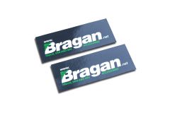 2pc Pair UV Rubber Bragan Print Front Mudguards 60x25cm