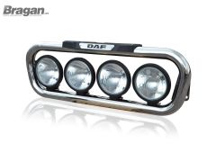 Grill Bar B + 4x Round Spot Lamps For DAF XF 106 2013+ 