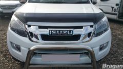 To Fit 2007 - 2012 Isuzu D-Max Rodeo Smoked Tinted Acrylic Bonnet Guard Shield