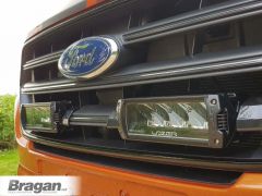 To Fit 2018+ Ford Transit Custom Lazer Grill LED Lamps + Mount Kit Triple-R 750