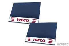2pc Pair UV Iveco Rear Mudguards 60x45cm - Stainless Steel