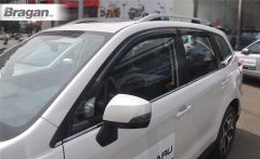 To Fit 2013 - 2019 Subaru Forester SJ Smoked Window Deflectors - Adhesive
