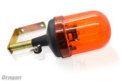 12 / 24 V Amber LED Strobe Flashing Beacon + Mounting Bracket