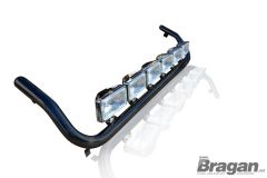 To Fit DAF XF 106 Super Space Cab Roof Light Bar Black Steel+ Rectangle Spots - TYPE B