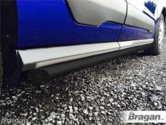 To Fit 2014+ Ford Transit / Tourneo Connect LWB Black Side Bars