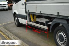 Side Bars BLACK For 2017+ Volkswagen Crafter SWB Chassis Cab