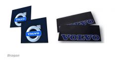 4 Piece UV Rubber Volvo Front and Rear Mud Flaps Set Blue