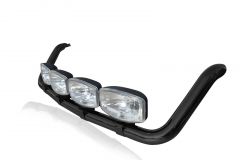 Black Roof Bar + LEDs + Spots For Vauxhall Opel Movano Medium 2010 - 2021 High
