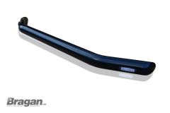 Front Spoiler Bar + Slim LEDs x2 For Ford Transit MK8 2014 - 2019 BLACK