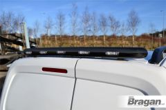 Rear Roof Bar BLACK + Multi-Function LEDs x5 For Ford Transit / Tourneo Courier 2014+