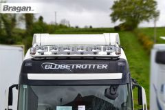 Roof Bar + LED Spots s + Clear Beacon For Volvo FH4 2013+ Globetrotter XL Truck