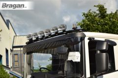 Roof Bar + LEDs + LED Spots For Scania New Gen 2017+ PG&XT Series Low BLACK