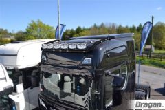 Roof Bar - BLACK + Slim LEDs For New Generation Scania R & S 2017+ High Cab
