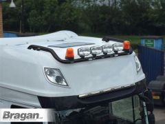 Roof Bar + LEDs + Spots + Amber Beacons + Air Horns + Clamps For DAF XF 106 SuperSpace 2013+ - BLACK