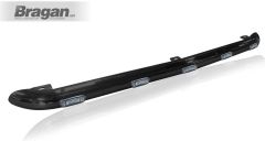 Roof Bar A + White LEDs For Ford Transit MK8 2014+ Front Low BLACK