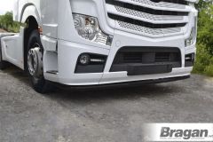 Low Bar x1 + Mud Flaps For Mercedes Actros MP5 2019+ BLACK - NO LEDs