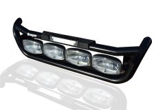 Grill Bar + Jumbo LED Spots + Step Pad + LEDs For Mercedes Actros MP4 BLACK