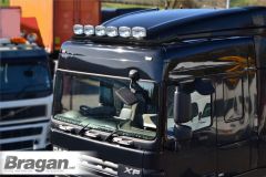Roof Bar + LED + Spots + Amber Beacons + Air Horns + Clamps For DAF XF 95 Space Cab - BLACK