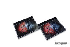 2pc Pair UV Rubber Spiderman Rear Mudguards