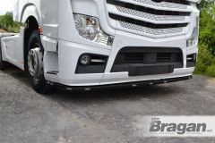 Low Bar + LED + Mud Flaps + Down Lights For Mercedes Actros MP4 - BLACK