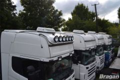 Roof Bar + LEDs + Round Spots For Mercedes Actros MP5 2019+ Big Space