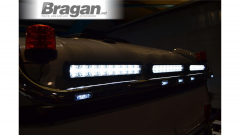 Roof Light Bar + LEDs + 17" Night Blazer Dual Row LED Light Bars For DAF CF 2014+ Day Cab - BLACK