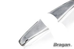 Door Handle Chrome Cover For Scania 4 PGR 6 Series Pair with Logo - Pair