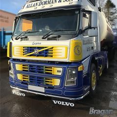 Truck Low Bar + LEDs + Blue Mud Flaps For Volvo FH4 2013 - 2021
