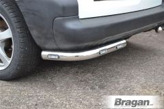 Rear Corner Bars + LEDs For Volkswagen Caddy Maxi 2015-2021