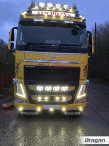 Truck Low Bar + LEDs + Mud Flaps For Volvo FH4 2013+