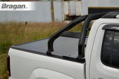Roll Bar + Rollback Tonneau Cover + Spots For 2005-2015 Mitsubishi L200 - BLACK