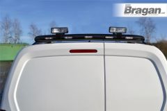 Rear Roof Bar + Multi-Function LEDs + Spot For Ford Transit Tourneo Connect 02-14 BLACK