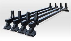 Roof Rack Bars + Load Stops For Volkswagen Transporter T5 Caravelle 2004 - 2015 4-Bar