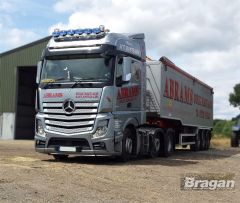 Roof Bar B + Spots + Clear Beacons For Mercedes Actros MP5 2019+ Big Space