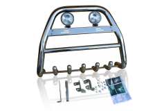 Bull Bar + Spots For Isuzu D-Max 2012 - 2016 Detachable Logo Centre Plate - Type B