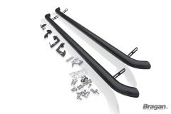 Side Bars For Vauxhall Opel Combo E 2019+ CURVED - Type B - BLACK